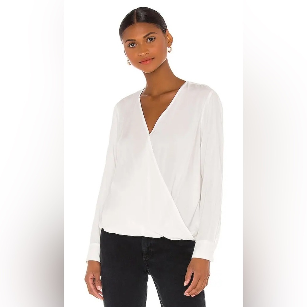Rails Hillary Long Sleeve Top in White - Size XL